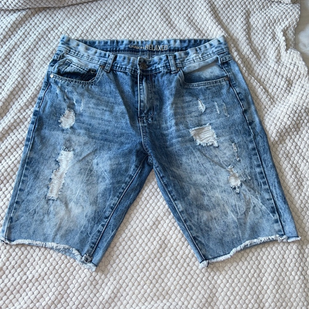 Carbon Blue Jean Shorts